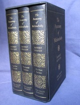 The Anatomy of Melancholy - three volume set in slipcase

