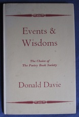Events and Wisdoms Poems 1957-1963
