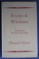 Events and Wisdoms Poems 1957-1963

