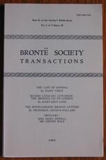 Brontë Society Transactions 1982 Part 92 No 2 Volume 18
