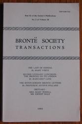 Brontë Society Transactions 1982 Part 92 No 2 Volume 18
