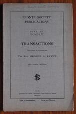 Brontë Society Transactions 1930 Part XL No 5 Volume VII
