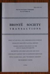 Brontë Society Transactions 1984 Part 94 Number 4 Volume 18
