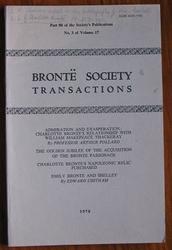 Brontë Society Transactions 1978 Part 88 Volume 17 Number 3
