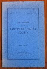 The Journal of the Lancashire Dialect Society No 5 December 1955
