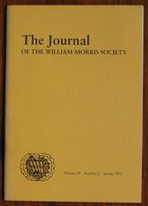 The Journal of the William Morris Society Volume IX Number 2 Spring 1991
