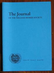 The Journal of the William Morris Society Volume VII Number 4 Spring 1988
