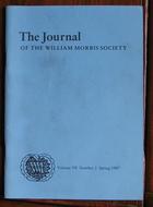 The Journal of the William Morris Society Volume VII Number 2 Spring 1987
