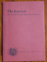 The Journal of the William Morris Society Volume VI Number 4 Winter 1985-86
