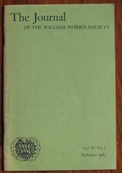 The Journal of the William Morris Society Volume IV Number 3 Summer 1981
