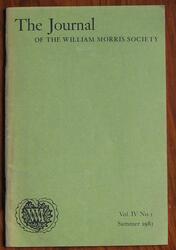 The Journal of the William Morris Society Volume IV Number 3 Summer 1981
