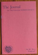 The Journal of the William Morris Society Volume III Number 4 Winter 1978
