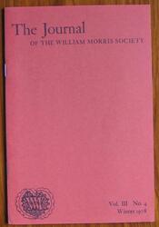 The Journal of the William Morris Society Volume III Number 4 Winter 1978
