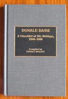 Donald Davie: A Checklist of His Writings, 1946-88.
